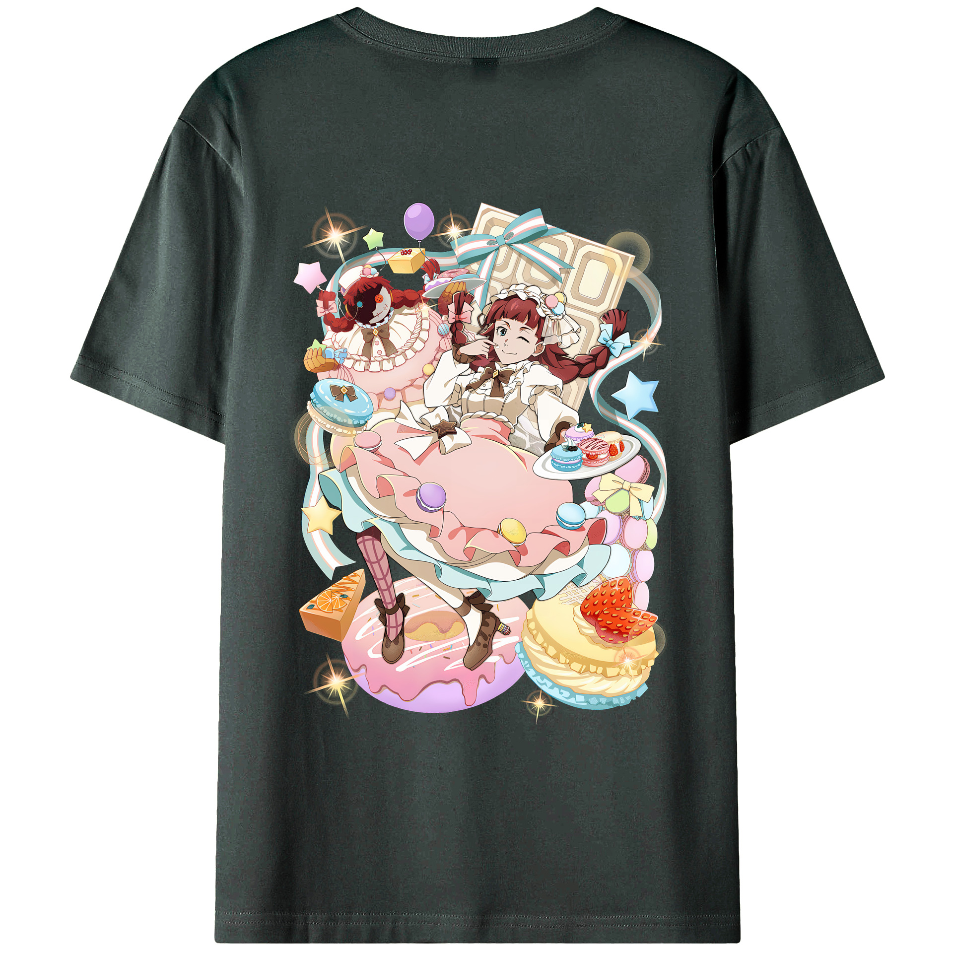 （画像用） 文豪ストレイドッグス Bungo Stray Dogs 綿100％ メンズ半袖Tシャツ（バックプリント） 通気性